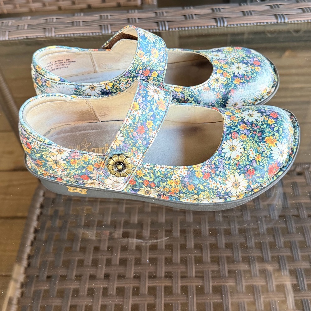 Alegria Paloma Sugar N Fall Spice Floral Shoes Size 36 (6-6.5)